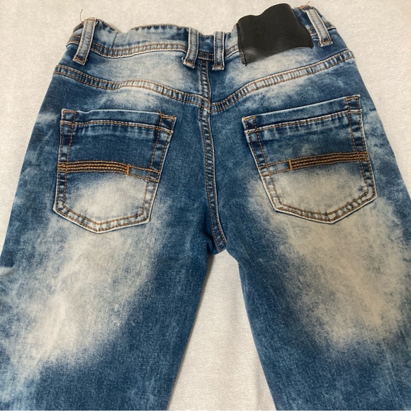 Switch Jeans Remarkable Sz 10 Kids Girls Blue Graffiti adjustable distressed - Picture 12 of 16